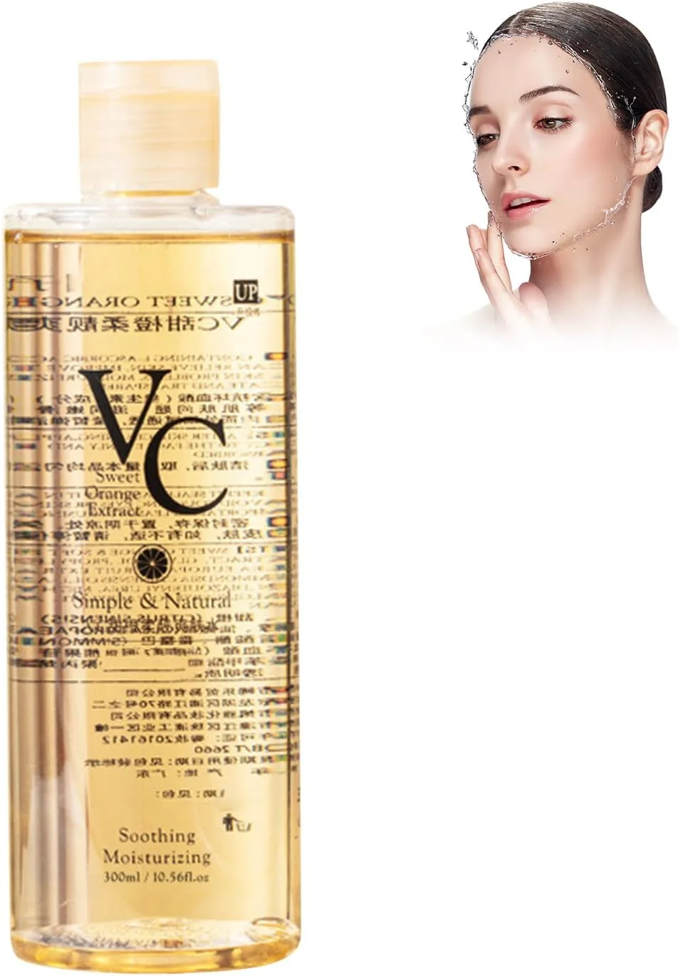 تونر صورت ویتامین C، تونر مرطوب کننده صورت، آبرسانی عمیق، روشن کننده رنگ پوست و افزایش خاصیت ارتجاعی پوست، مناسب برای انواع پوست