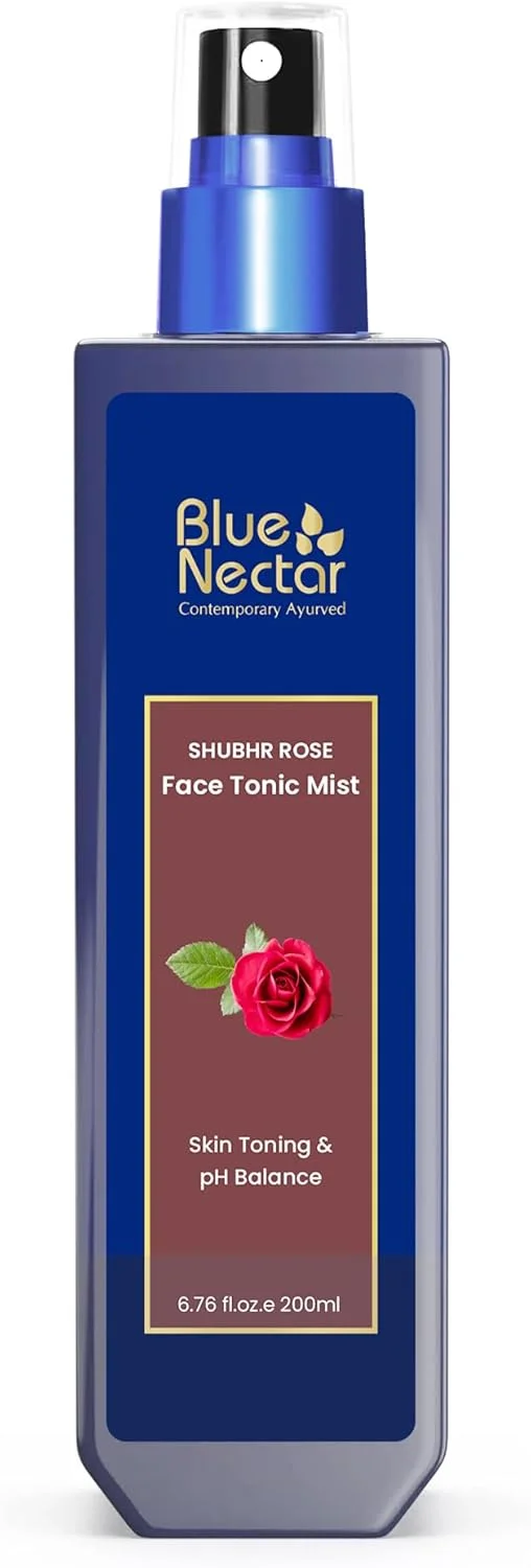 گلاب خالص Blue Nectar برای صورت | اسپری گلاب برای صورت | تونر طبیعی صورت برای پوست درخشان و کوچک کردن منافذ (200 میلی لیتر)