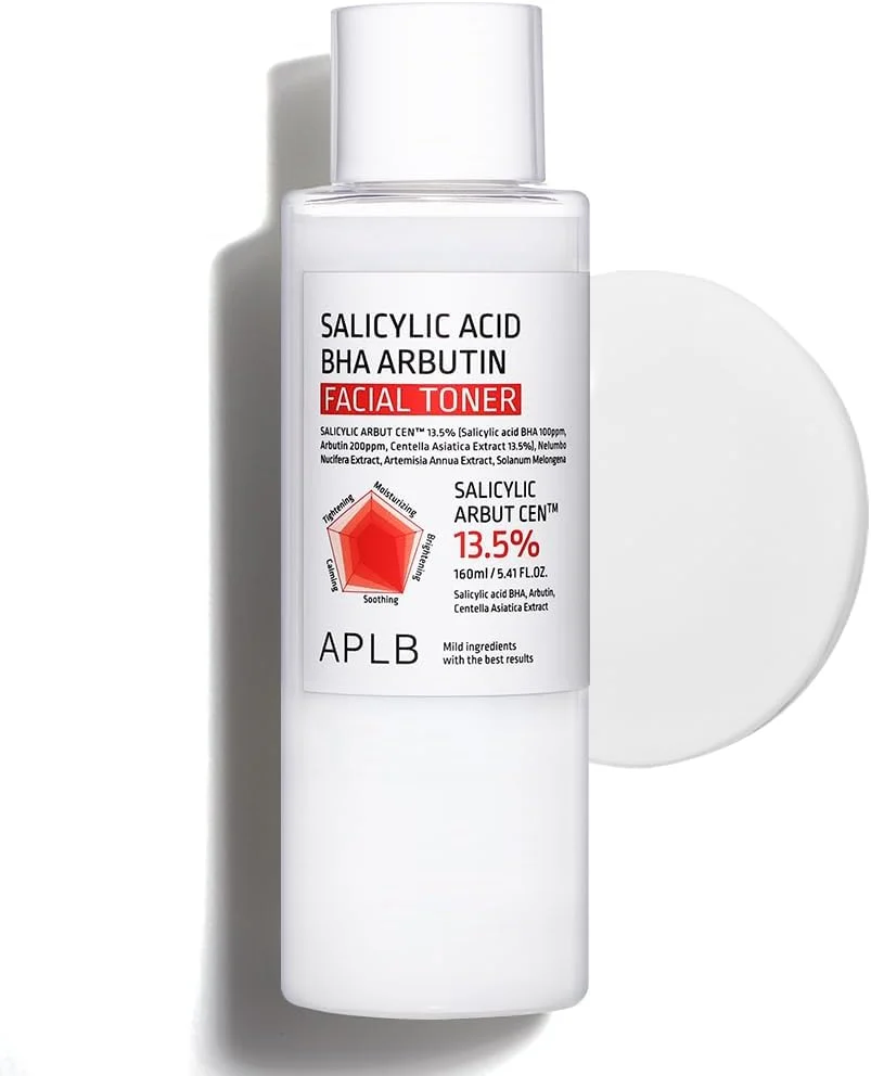 تونر صورت APLB حاوی سالیسیلیک اسید BHA و آربوتین | SALICYLIC ARBUT CEN™ 13.5% حجم 160 میلی لیتر / مراقبت از پوست کره ای، مراقبت از آکنه و منافذ، تامین رطوبت، احیا و بهبود بافت پوست