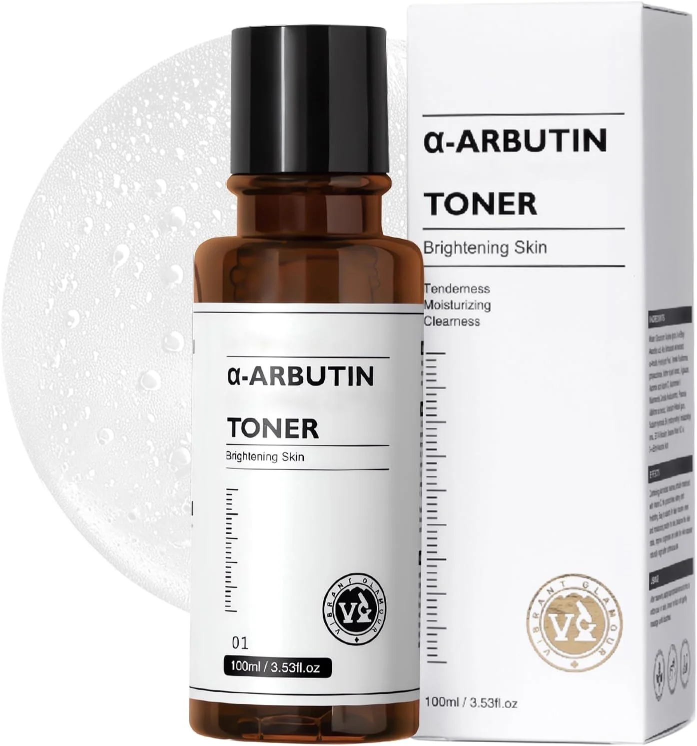 تونر صورت آربوتین برای پوست چرب - 100 میلی لیتر 丨 حاوی VC، اسید هیالورونیک و نیاسینامید 丨 درمان منافذ، کنترل چربی، یکدست کردن رنگ پوست، روشن کننده و بهبود کیفیت پوست
