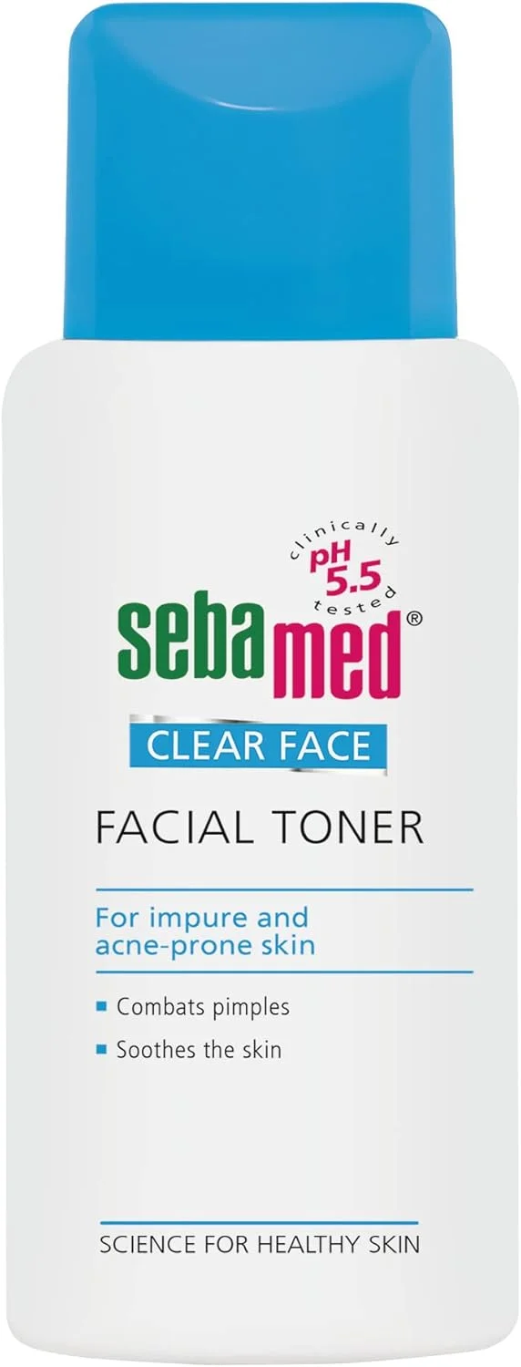 تونر پاک کننده صورت سبامد مدل Clear Face، ۱۵۰ میلی لیتر، سفید