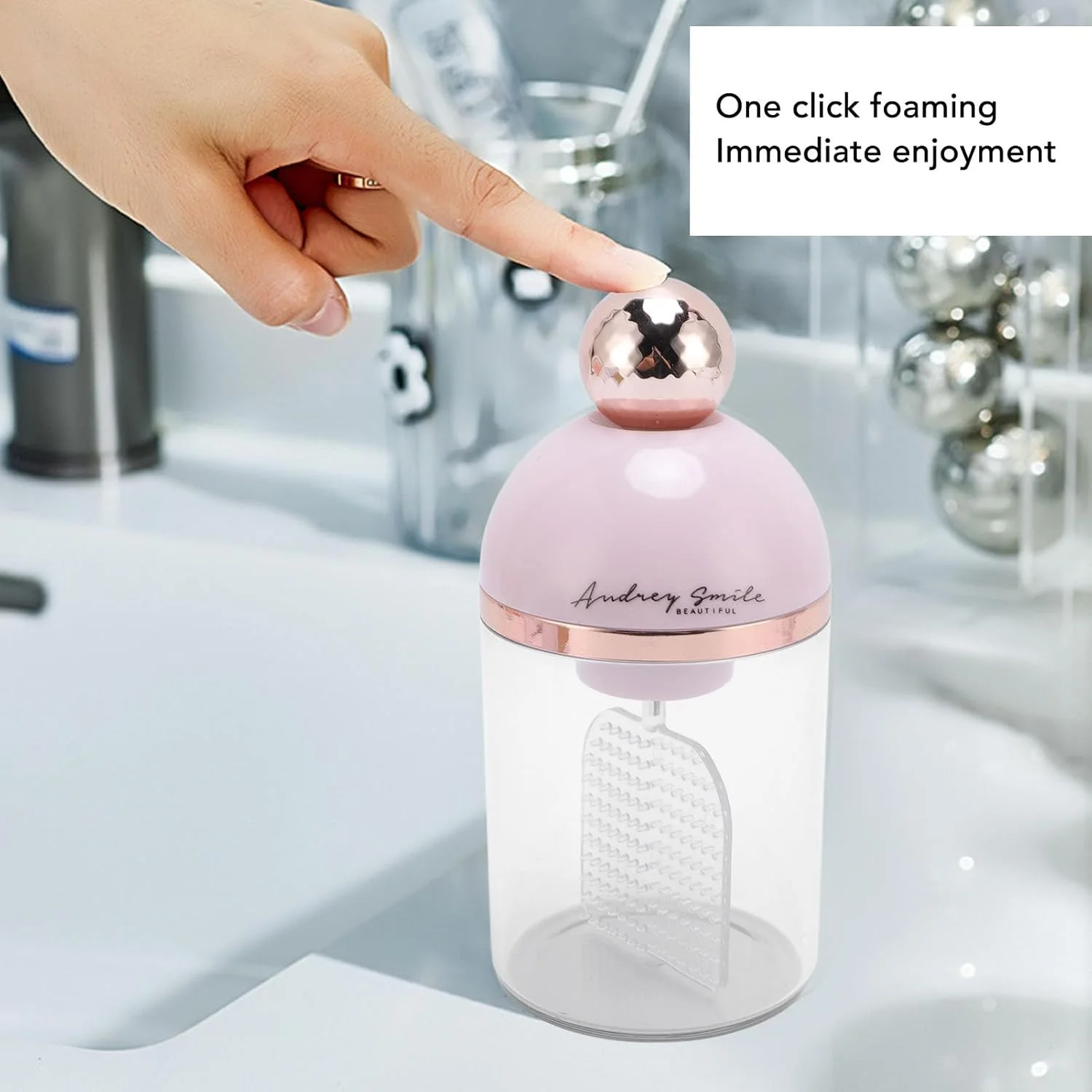 دستگاه فوم ساز صورت، فوم ساز برقی برای شستشوی صورت، فوم ساز غنی برای شستشوی عمیق پوست، ابزار پاک کننده صورت برای مراقبت از پوست در سفر