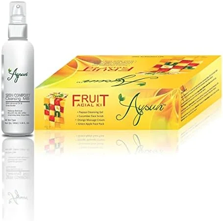 مجموعه کیت فیشیال میوه آیسون و شیر پاک کننده پوست، بسته 2 عددی
