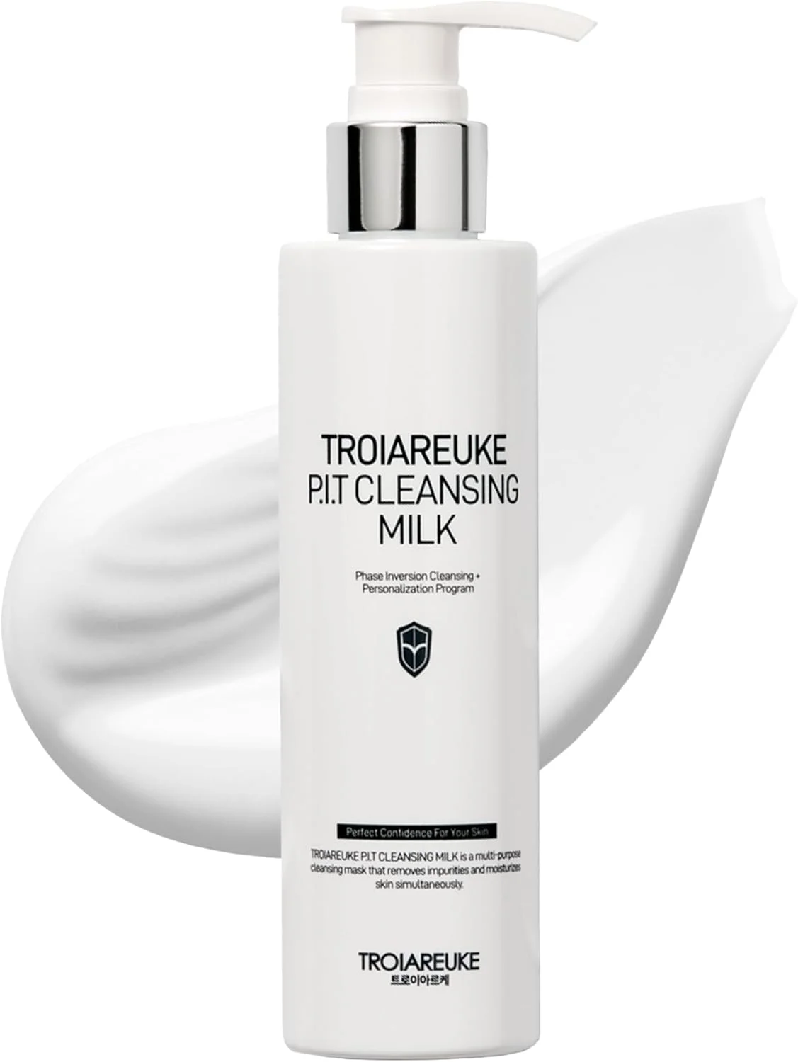 شیر پاک کننده صورت TROIAREUKE PIT I پاک کننده عمیق روزانه صورت برای انواع پوست، خشک، ماسک آبرسان صورت با آنتی اکسیدان ها، ویتامین ها، مرطوب کننده مراقبت از پوست کره ای 300 میلی لیتر