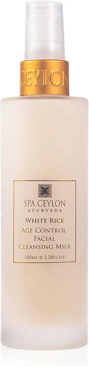 شیر پاک کننده صورت برنج سفید اسپا سیلان | پاک کننده طبیعی و آبرسان صورت با روغن سبوس برنج برای پاکسازی عمیق | مناسب برای انواع پوست