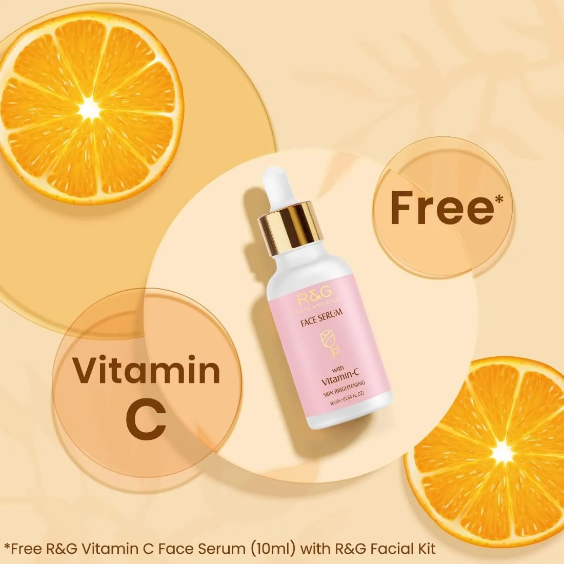 کیت روشن کننده پوست صورت R&G | برای درخشش طلایی | شیر پاک کننده، اسکراب صورت، کرم ماساژ صورت، ماسک صورت | 4 مرحله آسان برای پوستی روشن و درخشان | قابل استفاده تا 10 بار برای صورت | برای