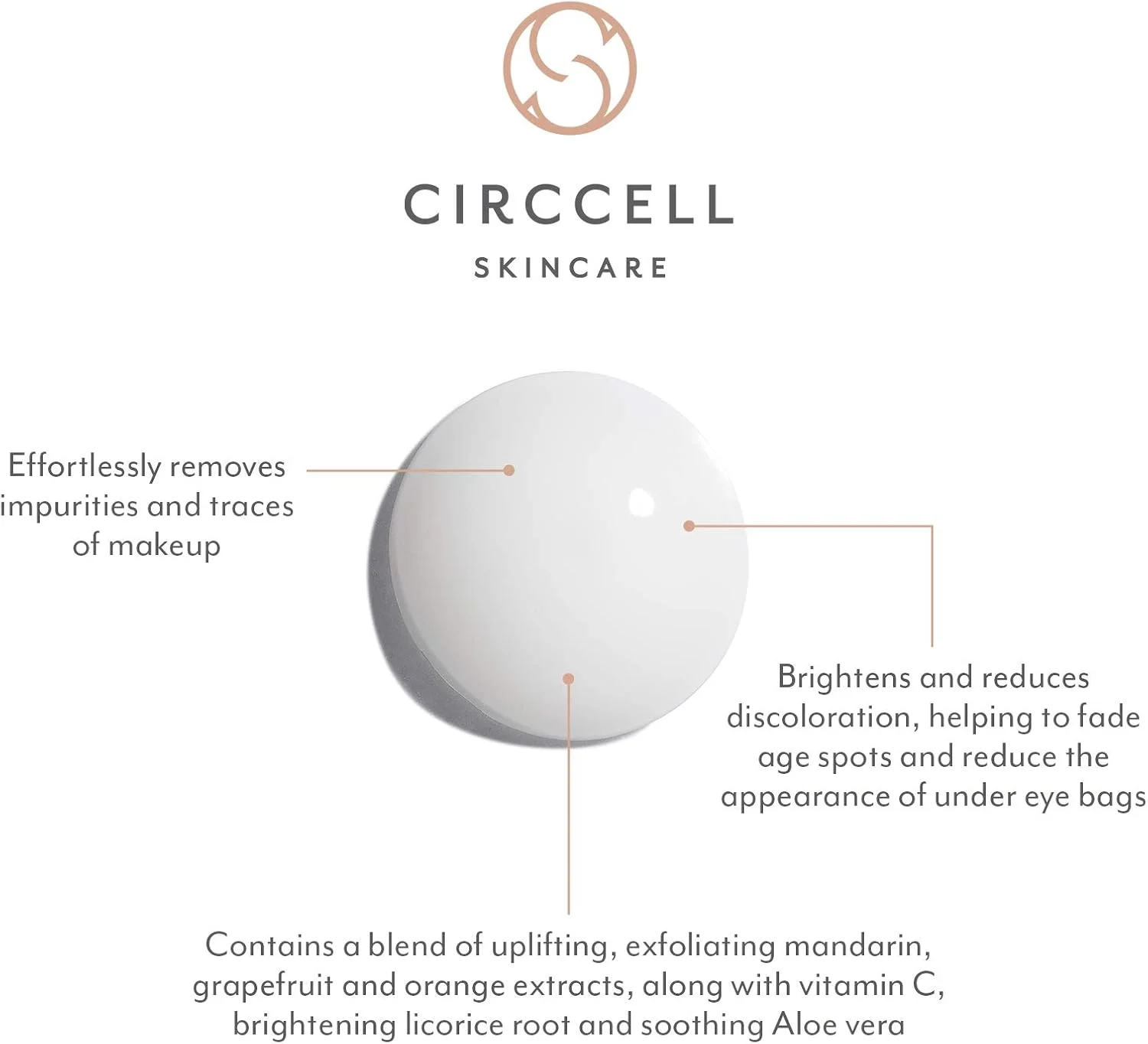 شیر پاک‌کن ماندارین سیرسل – پاک‌کننده آبرسان و روشن‌کننده صورت با عصاره میوه – پاک‌کننده صورت ضد پیری – شیر پاک‌کن غنی و کرمی پاک‌کننده آرایش – مناسب برای انواع پوست