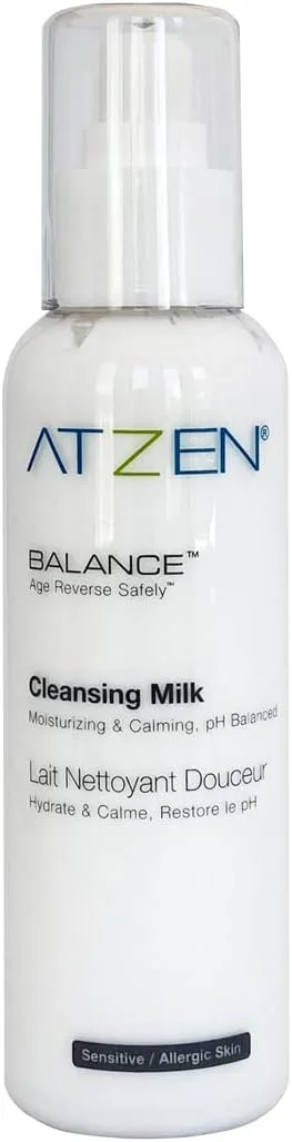 شیر پاک کننده صورت آتزن، پاک کننده طبیعی و موثر با آلوئه ورا و دسیل گلوکوزید، 200 میلی لیتر