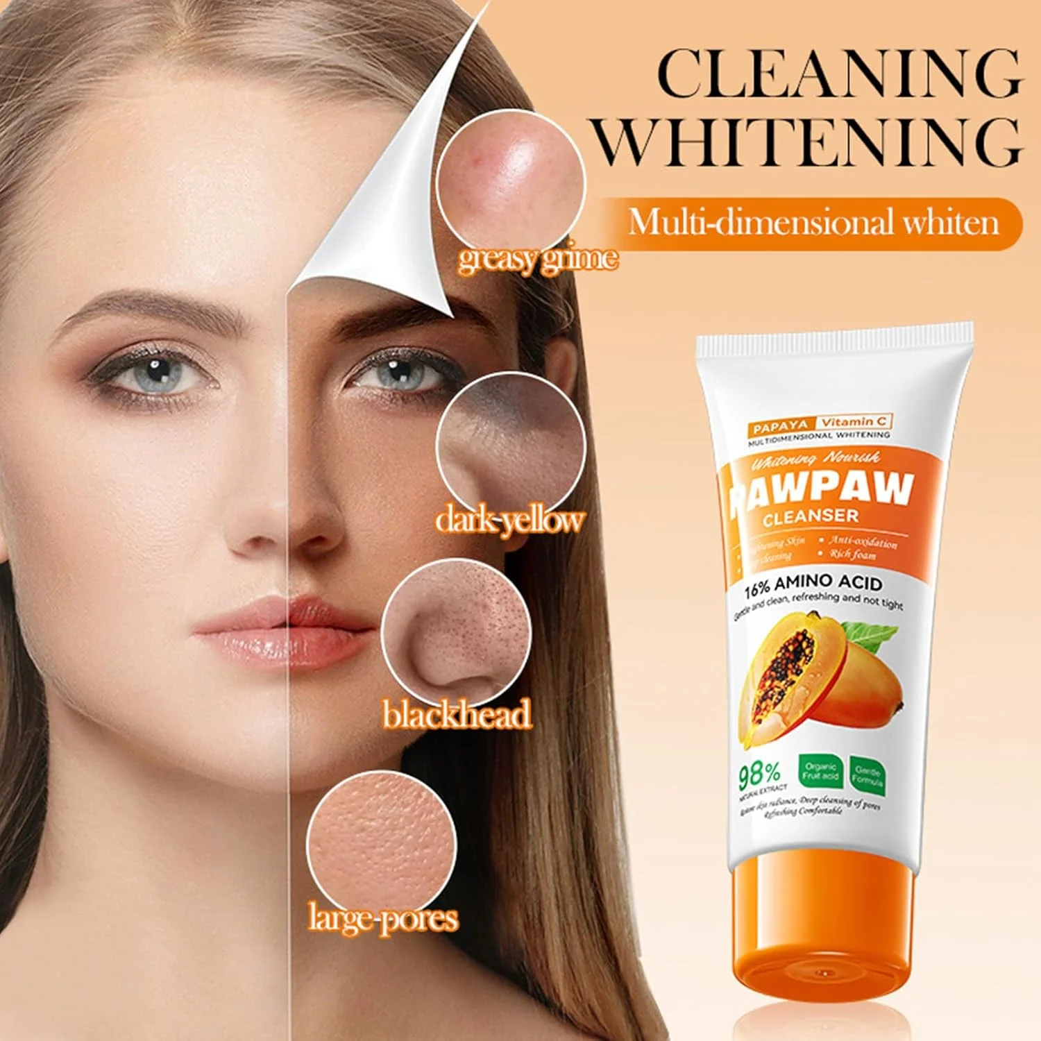 دو عدد شیر پاک کن صورت ۱۰۰ گرمی، پاک کننده صورت، پاک کننده عمیق، پاک کننده تسکین دهنده، لایه بردار، پاک کننده ملایم آرایش، پوست صاف، پاک کننده پوست، تغذیه کننده پوست