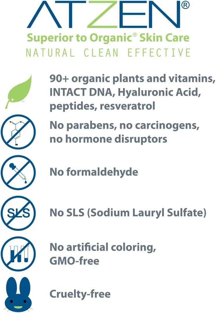 شیر پاک کننده صورت آتزن، پاک کننده طبیعی و موثر با آلوئه ورا و دسیل گلوکوزید، 200 میلی لیتر