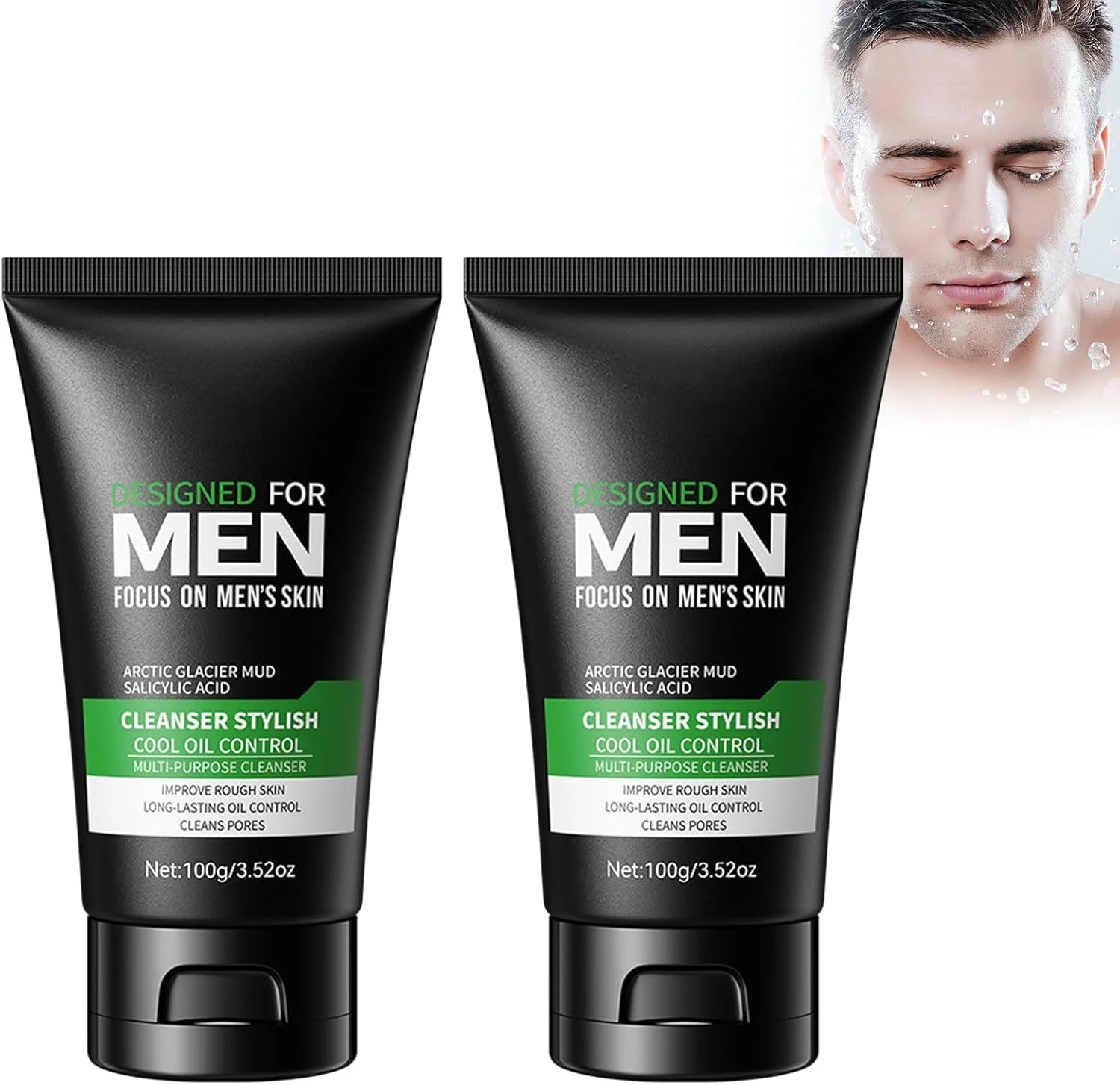 2 عدد شیر پاک کننده صورت 100 گرمی، پاک کننده صورت، پاک کننده عمیق، شیر پاک کننده تسکین دهنده، پاک کننده ملایم آرایش، پاک کننده پوست صورت، پوست صاف، برای پاکسازی روزانه صورت، پاراس هومبرس