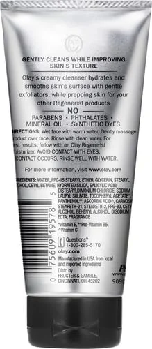 پاک کننده صورت کرمی بازسازی کننده اولای ریجنریست، 147 میلی لیتر (بسته بندی ممکن است متفاوت باشد)