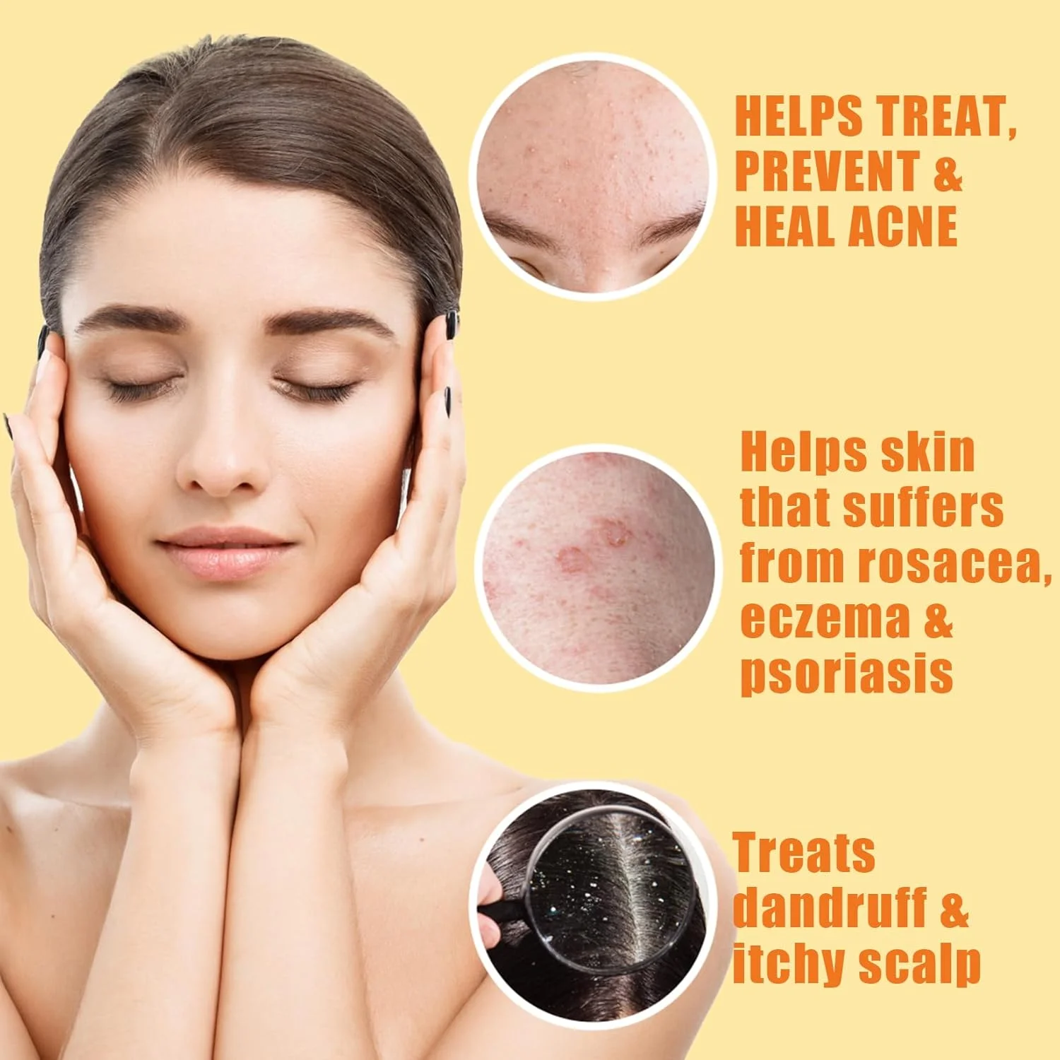 صابون 10% گوگرد برای شستشوی صورت و بدن - پاک کننده طبیعی صورت برای پوست چرب و مستعد جوش - ترکیب التیام بخش روغن های ضروری علف لیمو، درخت چای، ویتامین E و شیر نارگیل - ساخت آمریکا