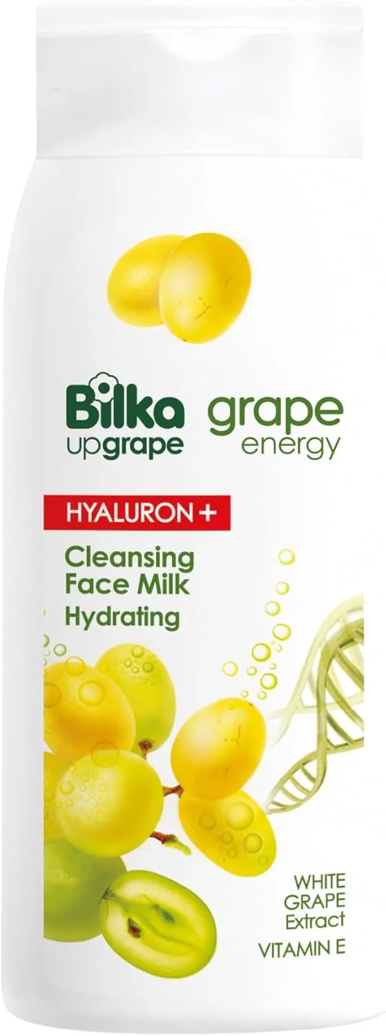 شیر پاک کن صورت بیلکا Upgrape Hyaluron + Grape Energy - پاک کننده ملایم صورت و پاک کننده آرایش با اسید هیالورونیک، عصاره انگور سفید و ویتامین E، 200 میلی لیتر