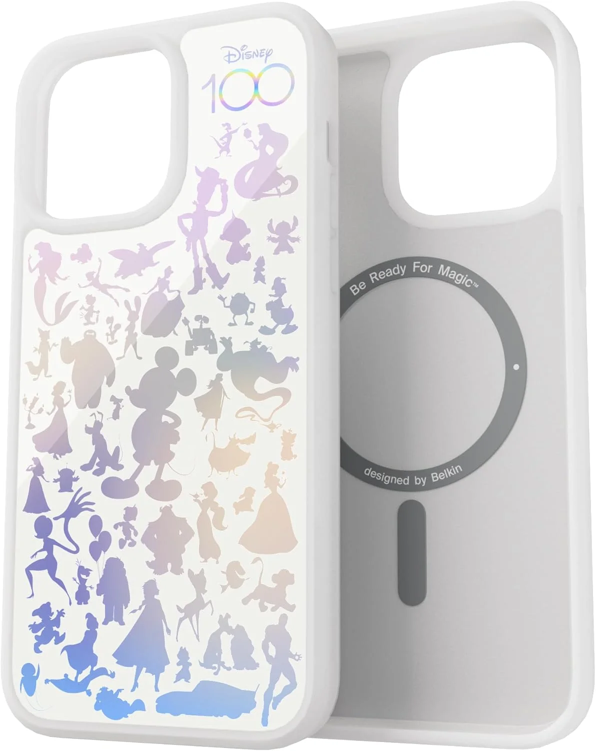 قاب محافظ گوشی آیفون 14 پرو بلکین مدل MSA010qcSL-DY، سازگار با MagSafe، دارای آهنربا، نازک، مقاوم در برابر ضربه، مقاوم در برابر اشعه UV، ضد زردی، TPU نرم، سفید