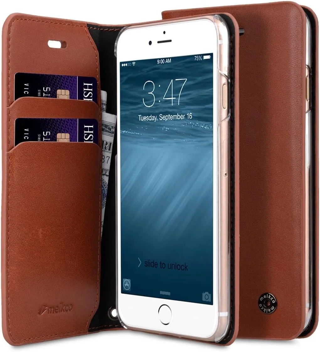 کیف کلاسوری باریک Melkco Fashion Cocktail Series مناسب برای Apple iPhone 7/8 (4.7 اینچ) (نارنجی قهوه ای ایتالیایی)