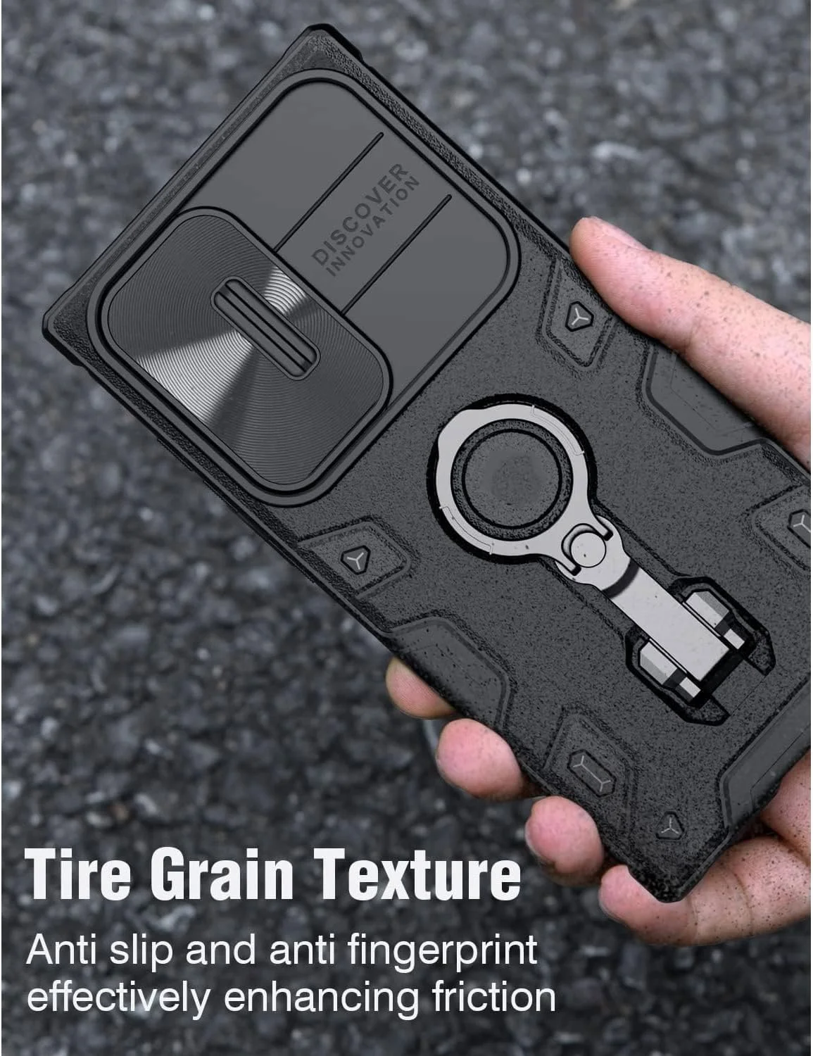 کاور محافظ ضد ضربه لوکس KASTWAVE برای گوشی سامسونگ گلکسی S23 Ultra با پایه 360 درجه و پوشش کشویی دوربین، زره ترکیبی ضد سقوط، 6.8 اینچ، مشکی کاور محافظ ضد ضربه لوکس KASTWAVE برای گوشی سامسونگ گلکسی S23 Ultra با پایه 360 درجه و پوشش کشویی دوربین، زره ترکیبی ضد سقوط، 6.8 اینچ، مشکی