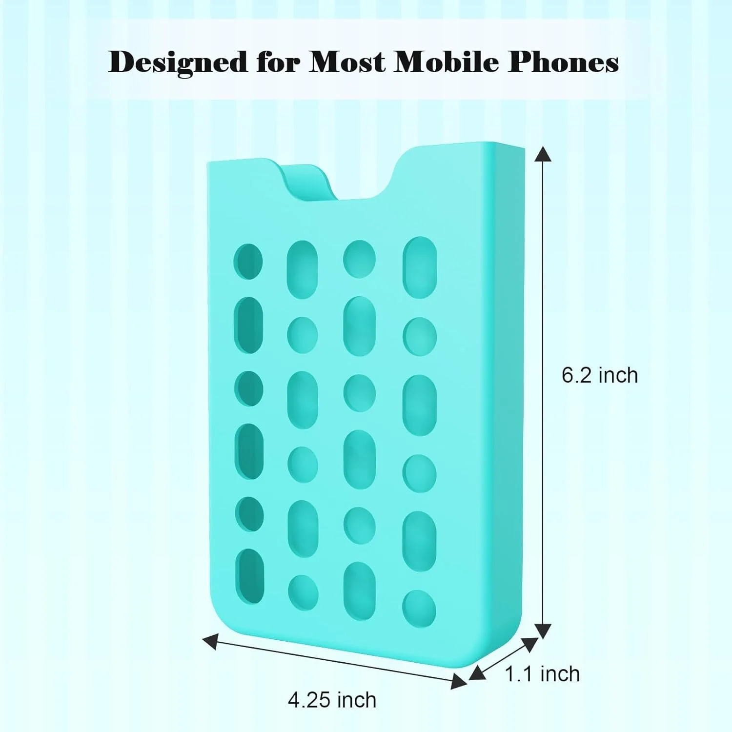 نگهدارنده تلفن NALACAL مناسب برای کیف Bogg، قاب درج سبک وزن و بادوام جهانی، لوازم جانبی نگهدارنده قاب تلفن، لوازم جانبی تلفن سیلیکونی نرم سازگار با کیف دستی (آبی)