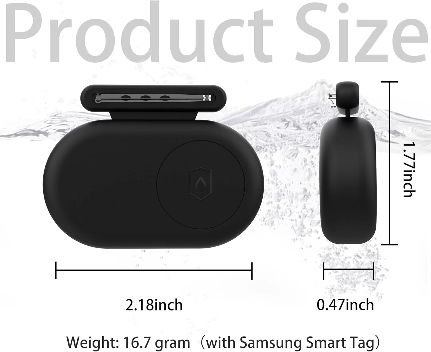 محافظ تگ هوشمند سامسونگ مدل NALACAL 4 عددی به همراه سوزن، ضد آب و دارای گیره پنهان برای تگ هوشمند گلکسی 2 مناسب کودکان، سالمندان، کوله پشتی و چمدان