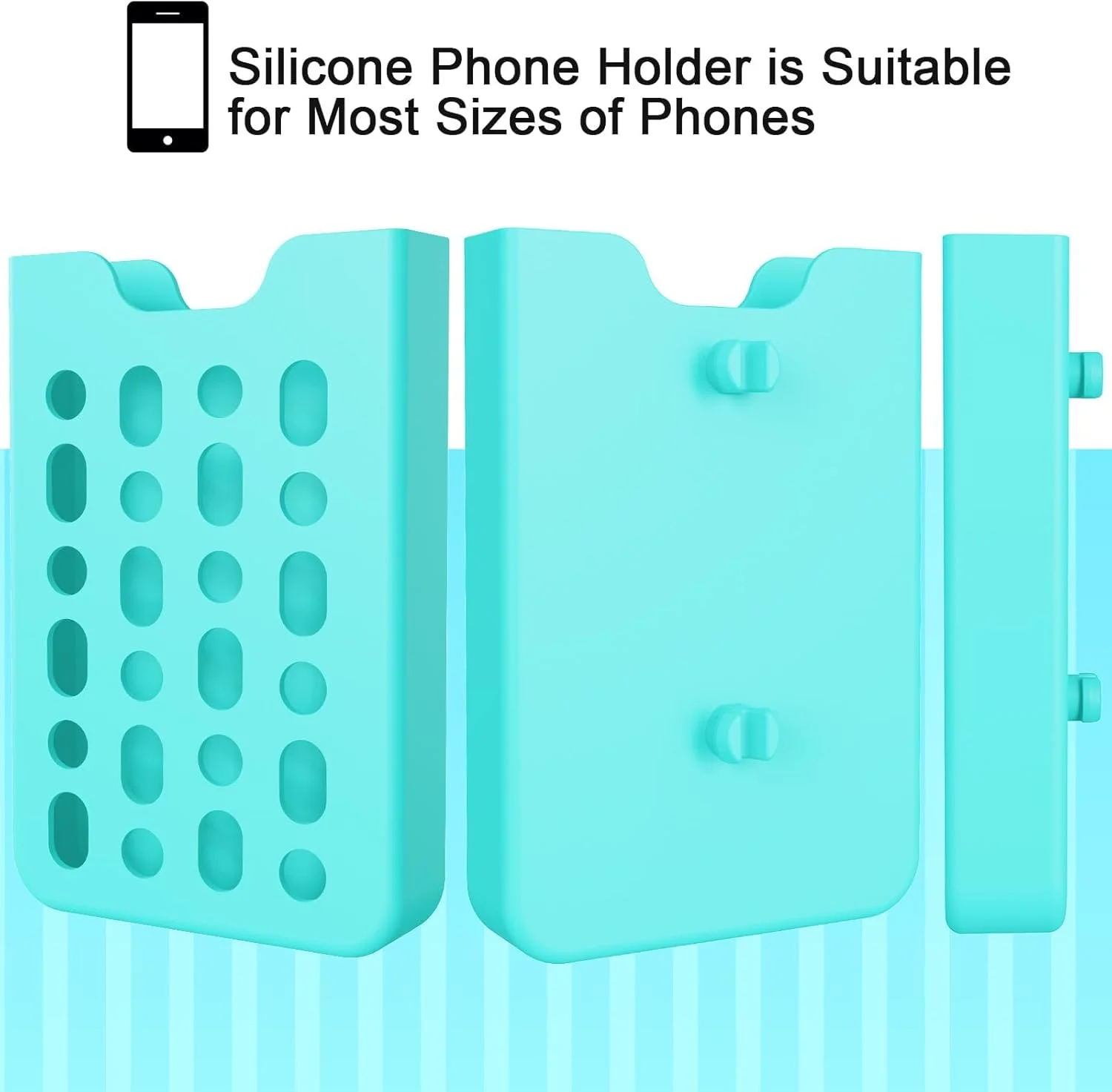 نگهدارنده تلفن NALACAL مناسب برای کیف Bogg، قاب درج سبک وزن و بادوام جهانی، لوازم جانبی نگهدارنده قاب تلفن، لوازم جانبی تلفن سیلیکونی نرم سازگار با کیف دستی (آبی)