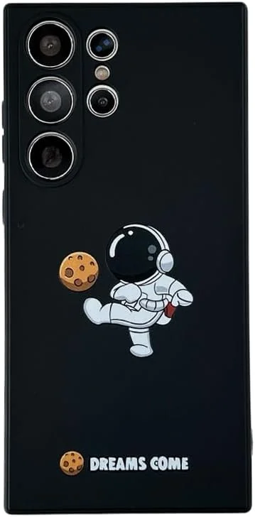 قاب گوشی فضانورد یوندز کویین برای سامسونگ گلکسی اس 25 اولترا، طرح سیاره ماه موشکی فضایی کارتونی بامزه، کاور ضربه گیر شیک محافظ ضد ضربه (سیاره، گلکسی اس 25 اولترا)