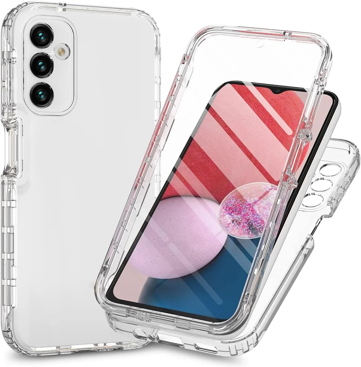 کاور محافظ گوشی شیاومی XINNI مناسب برای گوشی سامسونگ گلکسی A14 5G، محافظت 360 درجه ضد ضربه با محافظ صفحه نمایش داخلی، پوشش بیرونی مقاوم