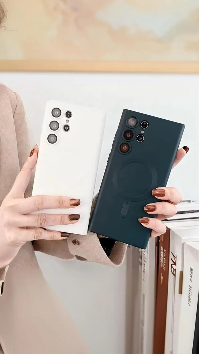 قاب سیلیکونی مغناطیسی مشکی Sweet seven برای گوشی سامسونگ گلکسی S23 Ultra - محافظت کامل از دوربین، ضد ضربه