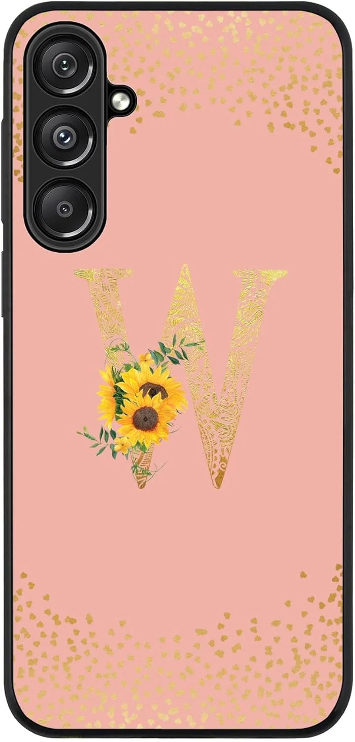 قاب محافظ گوشی سامسونگ گلکسی A16 / A16 5G، پوشش مقاوم، باریک، محافظت از دوربین، ضد ضربه - طرح گلدار سفارشی - W (صورتی رز)