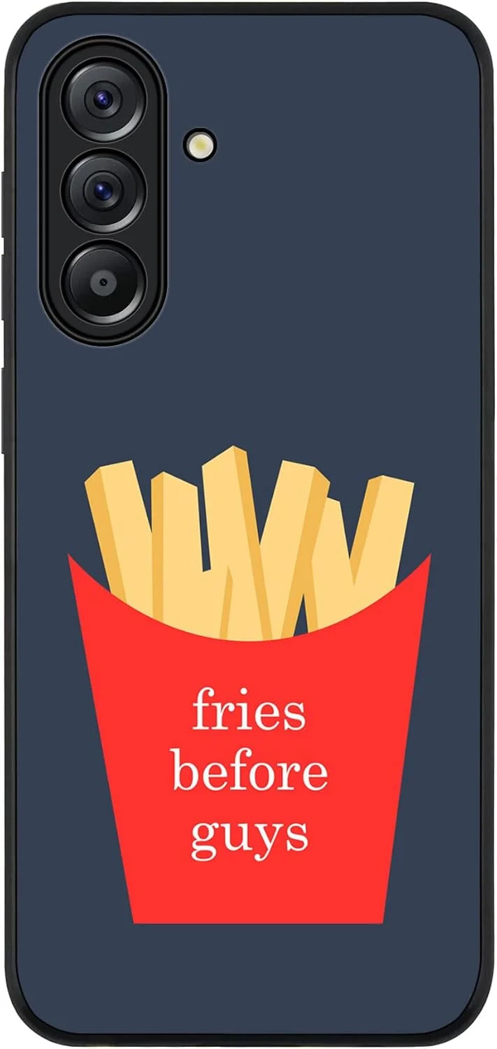 قاب محافظ گوشی سامسونگ گلکسی A56 5G، مقاوم، باریک، محافظت از دوربین، ضد ضربه - طرح سیب زمینی سرخ کرده