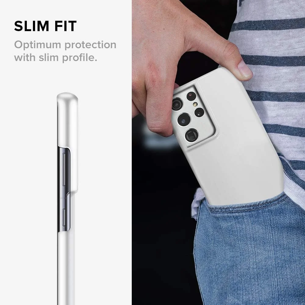 کاور محافظ موبایل طرح دار سازگار با سامسونگ گلکسی S21 Ultra 5G، سری اسلیم اسنپ کلاسیک، قاب سخت PC با روکش مات [طراحی شده برای سامسونگ گلکسی S21 Ultra 5G] - گیم بوی کالر - زرد