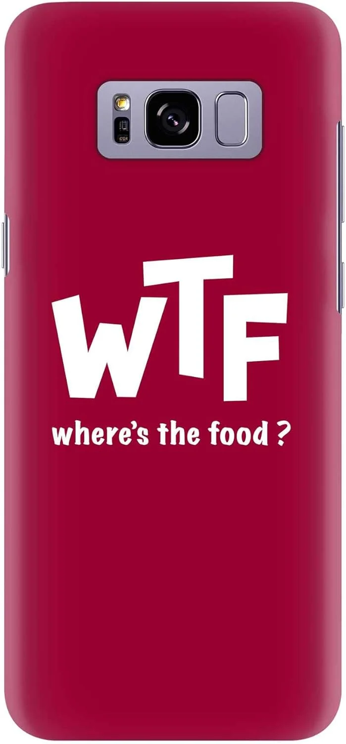 قاب محافظ گوشی موبایل استایلیزد مناسب برای گوشی سامسونگ گلکسی اس 8، سری اسنپ کلاسیک، کاور موبایل سفارشی، محافظ PC سخت، چاپ مات [طراحی شده برای سامسونگ گلکسی اس 8] - غذا کجاست؟