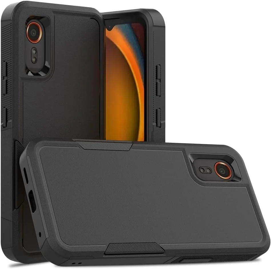 قاب محافظ مقاوم و بادوام SDTEK برای گوشی سامسونگ گلکسی Xcover 7، دو لایه (مشکی)