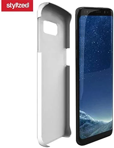 کاور محافظ گوشی سامسونگ گلکسی اس 8 - سری کلاسیک اسلیم، طراحی سفارشی، بدنه سخت PC با روکش مات - طرح لانه زنبوری صورتی مرمری