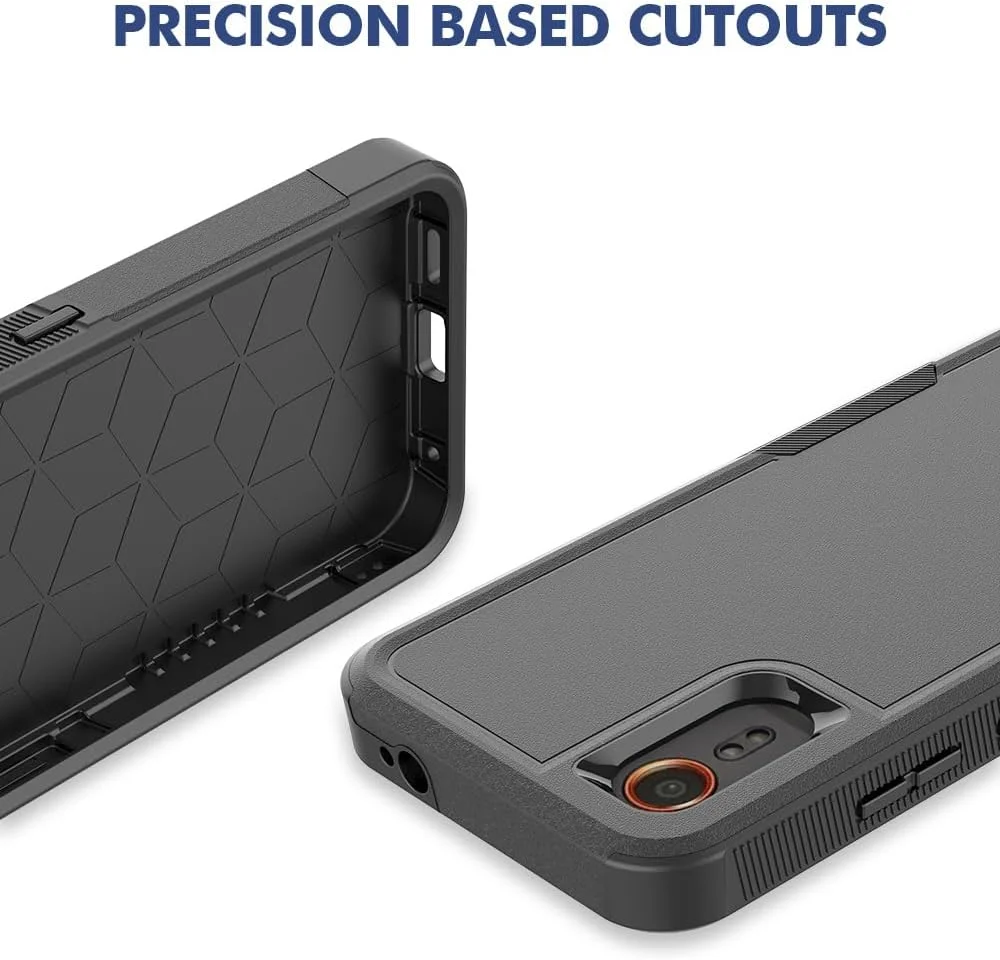 قاب محافظ مقاوم و بادوام SDTEK برای گوشی سامسونگ گلکسی Xcover 7، دو لایه (مشکی)