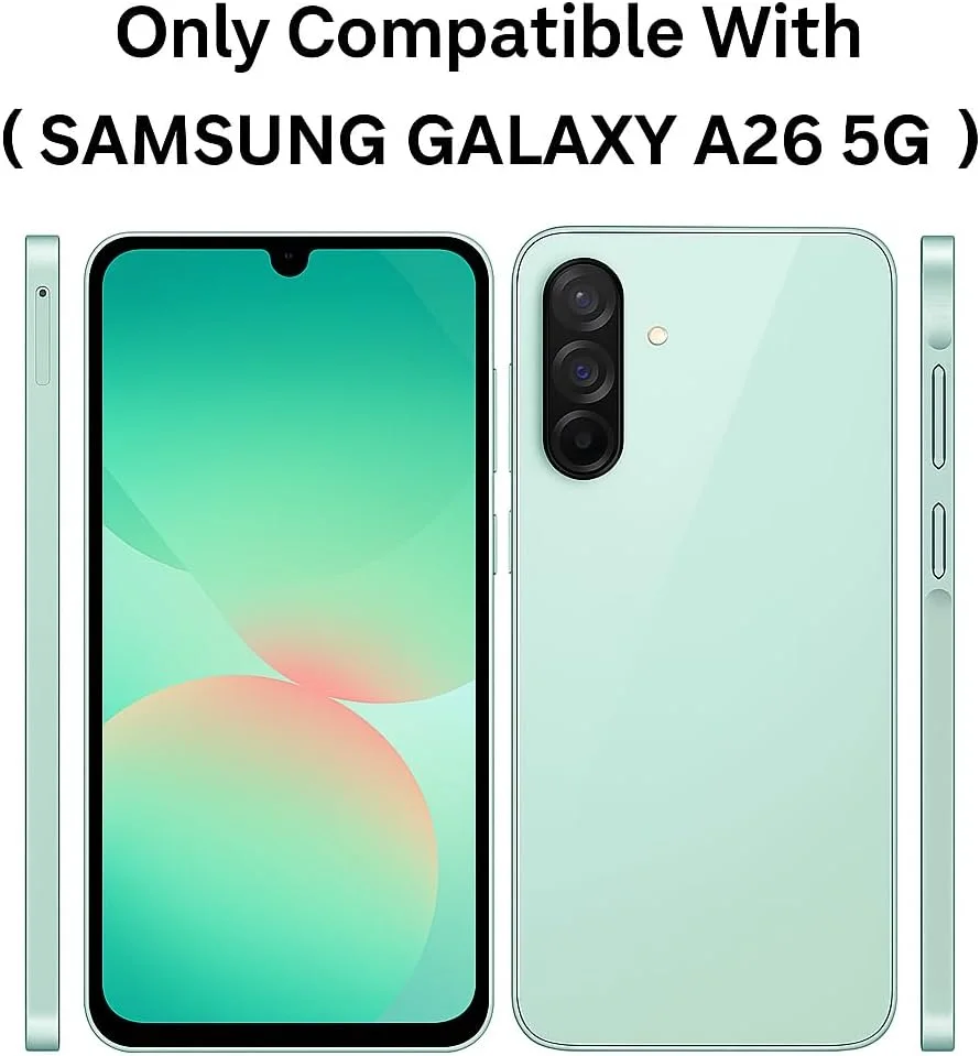قاب سیلیکونی نرم سارونت سازگار با سامسونگ گلکسی A26 5G - ضد ضربه، باریک، محافظت بیشتر از دوربین