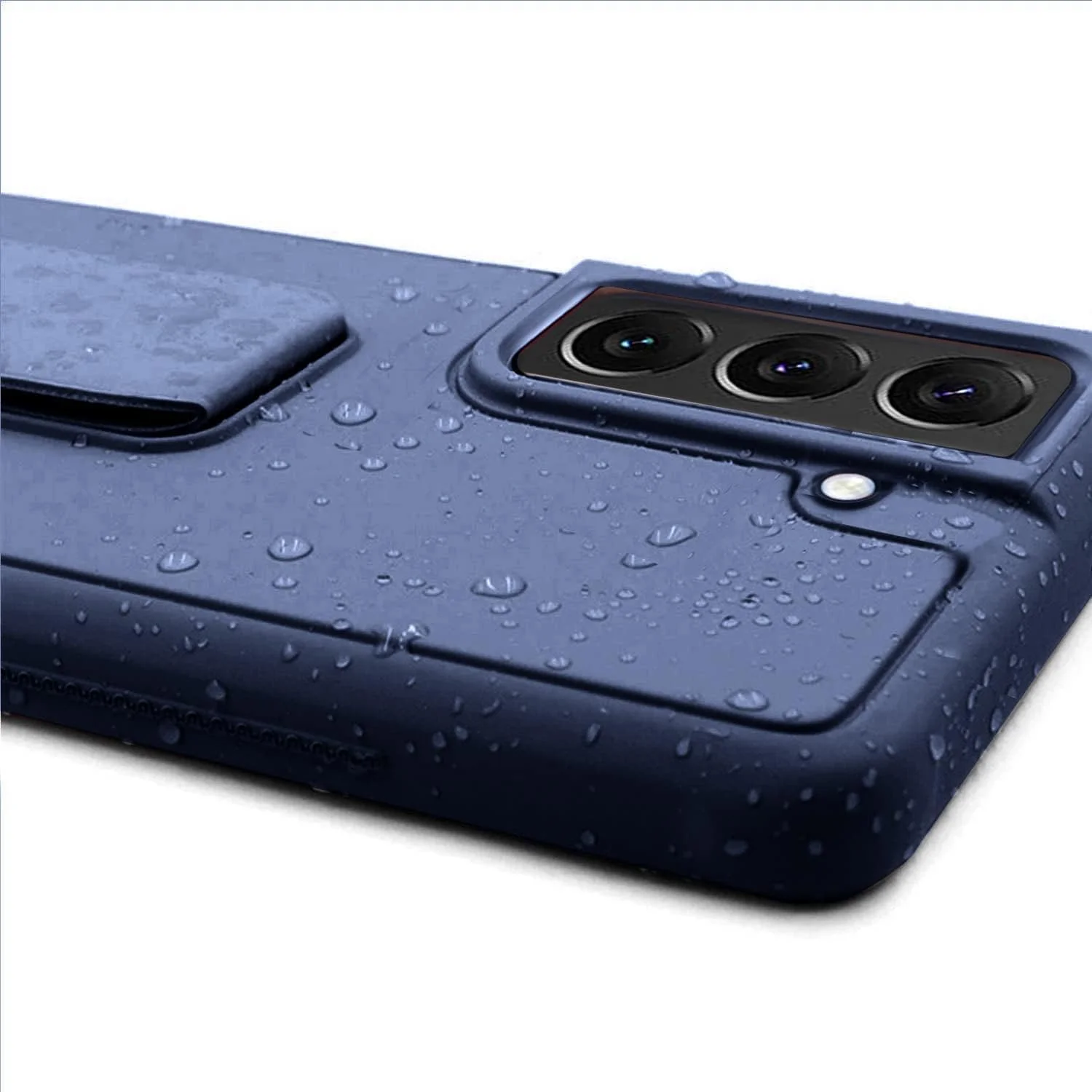 قاب گوشی سامسونگ گلکسی اس 25 پلاس، کاور چند منظوره با نگهدارنده مغناطیسی، بند دستی، استند عمودی و افقی (آبی، سامسونگ گلکسی اس 25 پلاس)