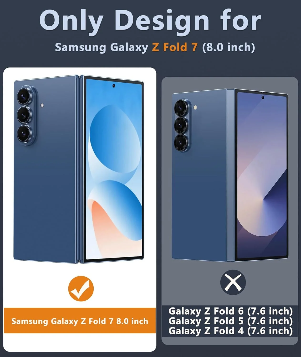 قاب محافظ گوشی سامسونگ گلکسی زد فولد 7، کاور محافظ آهنربایی شفاف مقاوم در برابر سقوط، بامپر ضد ضربه برای استفاده روزانه