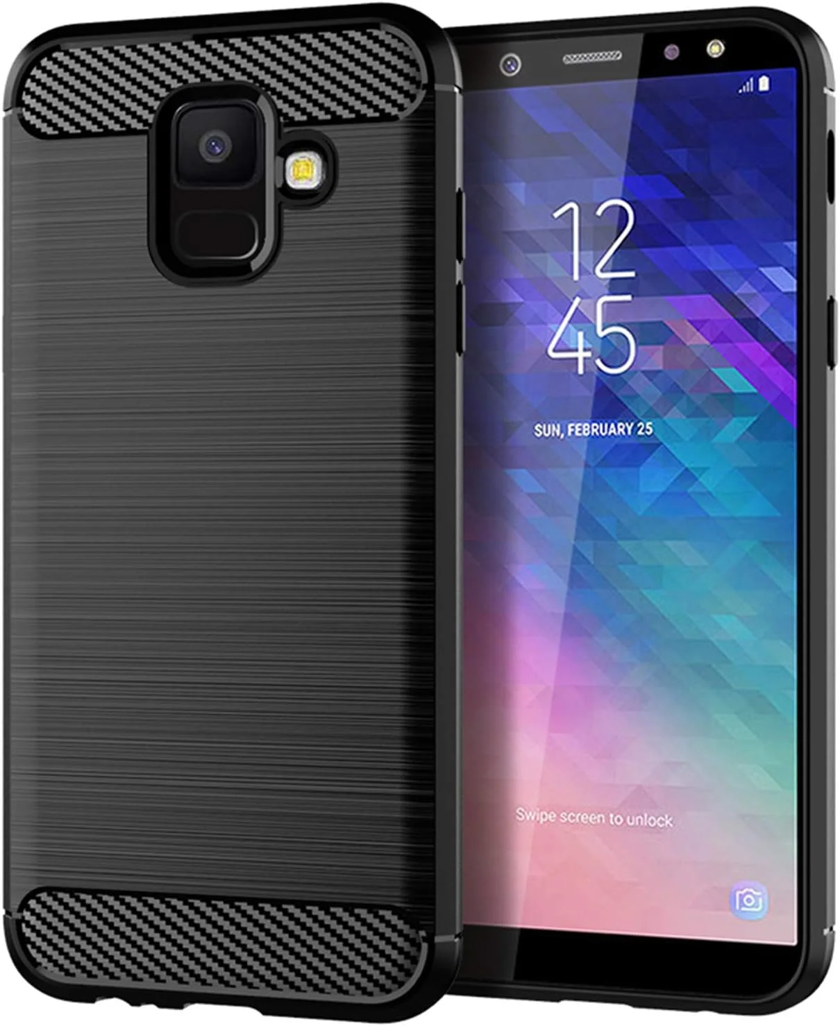 قاب گوشی سامسونگ گلکسی A6 2018، محافظ کامل با حس نرم، ضد خش و ضد اثر انگشت، پوشش مقاوم در برابر خراش مناسب برای گوشی موبایل سامسونگ گلکسی A6 2018