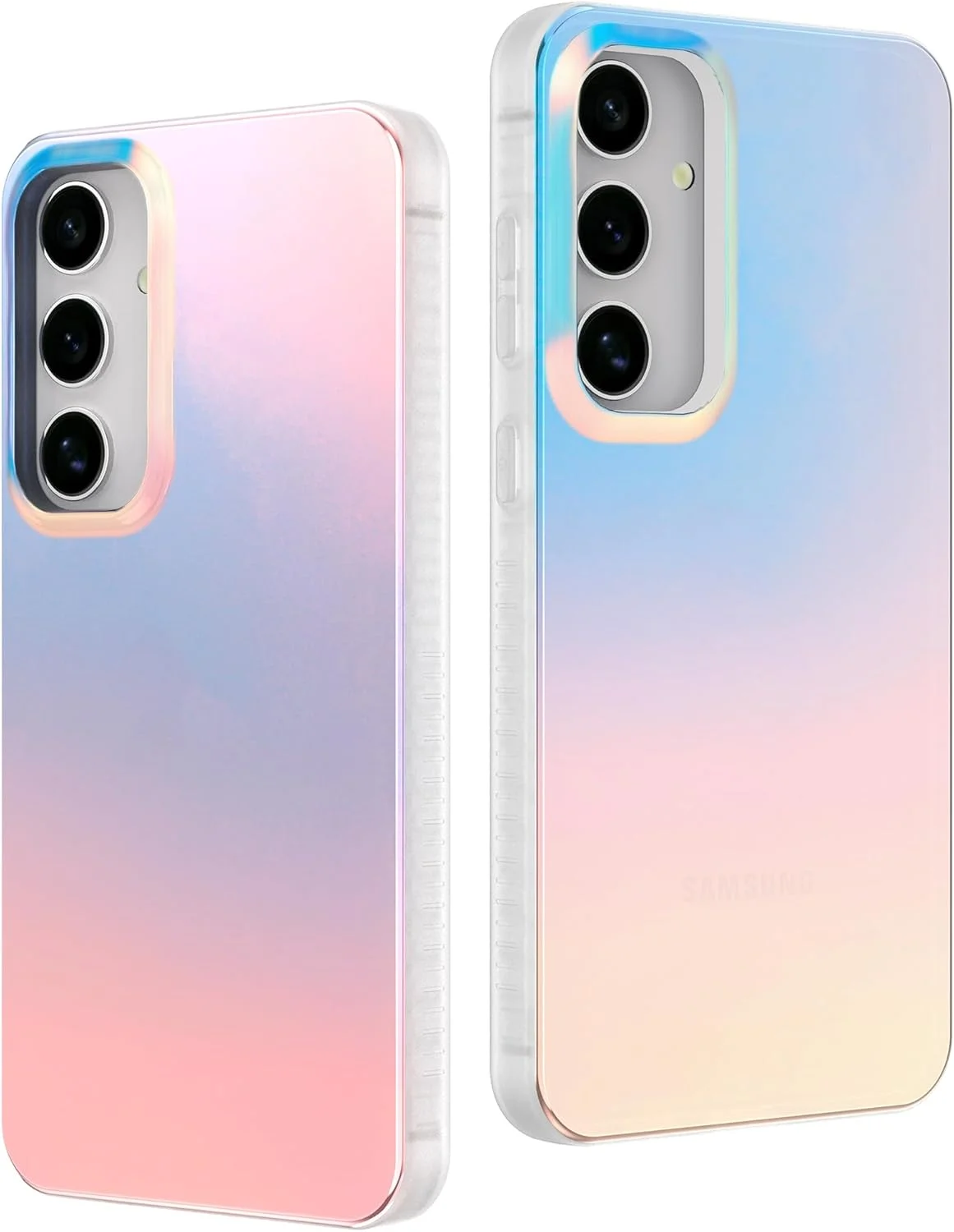 قاب گوشی رنگین کمانی LONLI Hue مناسب برای گوشی سامسونگ گلکسی S24 - ضد ضربه با جلوه تغییر رنگ | زیبا و منحصر به فرد برای خانم ها و دختران (2024)