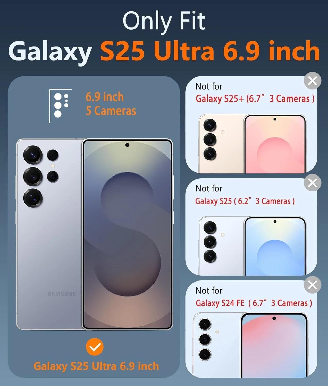 کاور مغناطیسی برای سامسونگ گلکسی S25 Ultra [سازگار با Ma'gsa'fe] [پایه نامرئی] [محافظت درجه نظامی] کاور گوشی نیمه شفاف برای S25 Ultra (مشکی شفاف، گلکسی S25 Ultra)