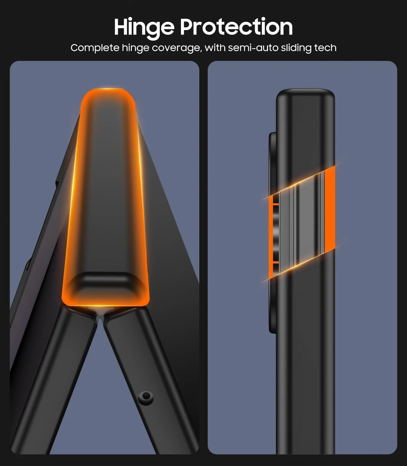 قاب محافظ باریک و نازک مناسب برای گوشی سامسونگ گلکسی زد فولد 7، محافظت از لولا، پوشش کامل بدنه، ضد ضربه، سخت و مقاوم مناسب برای سامسونگ زد فولد 7