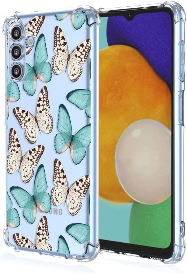 قاب مناسب برای گوشی سامسونگ گلکسی S23 FE، قاب شفاف با طرح گل، مناسب دختران و بانوان - A33