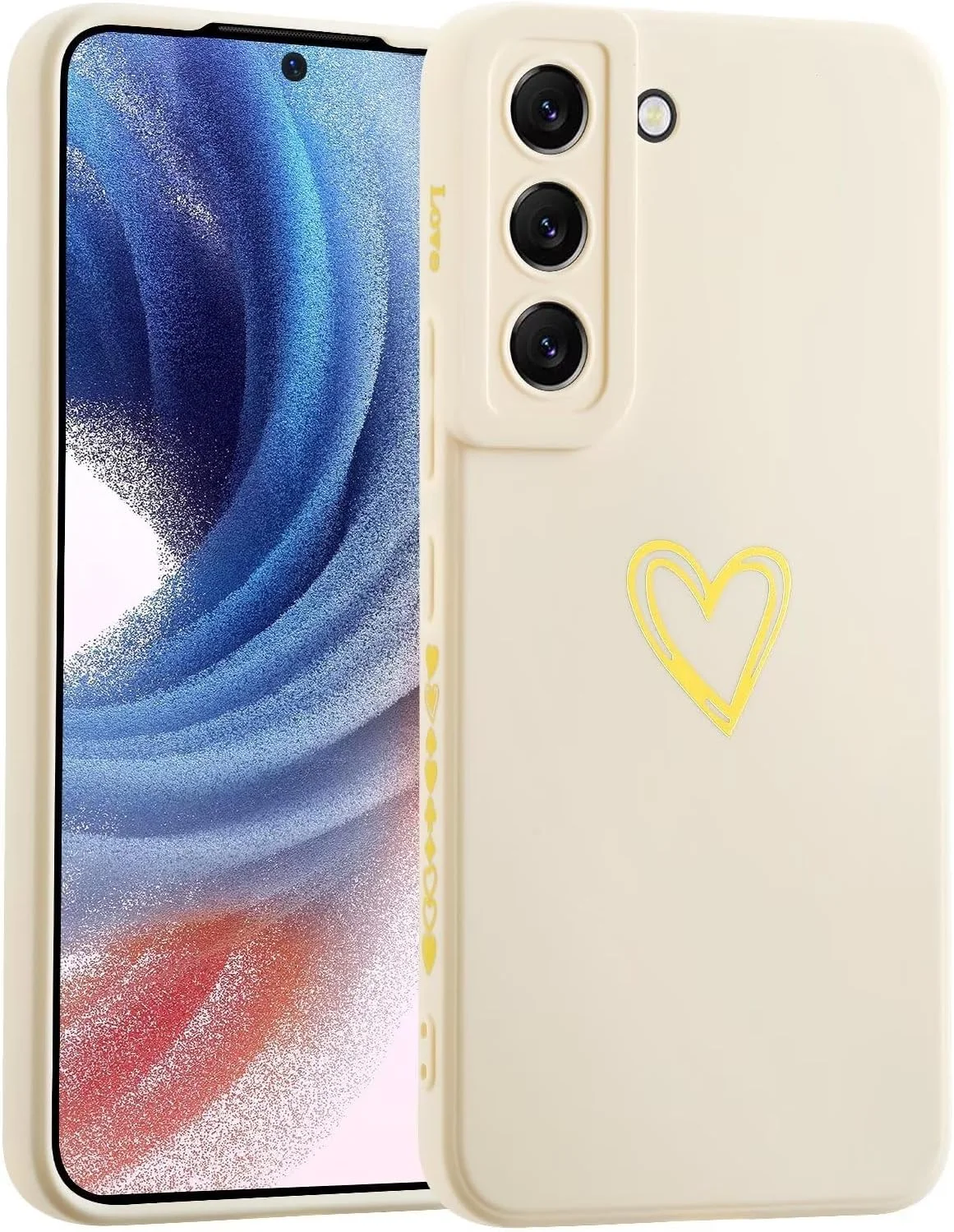 قاب محافظ گوشی سامسونگ گلکسی اس 21/اس 30، با روکش نرم، ضد ضربه، ضد گرد و غبار، محافظ کامل بدنه، سفید