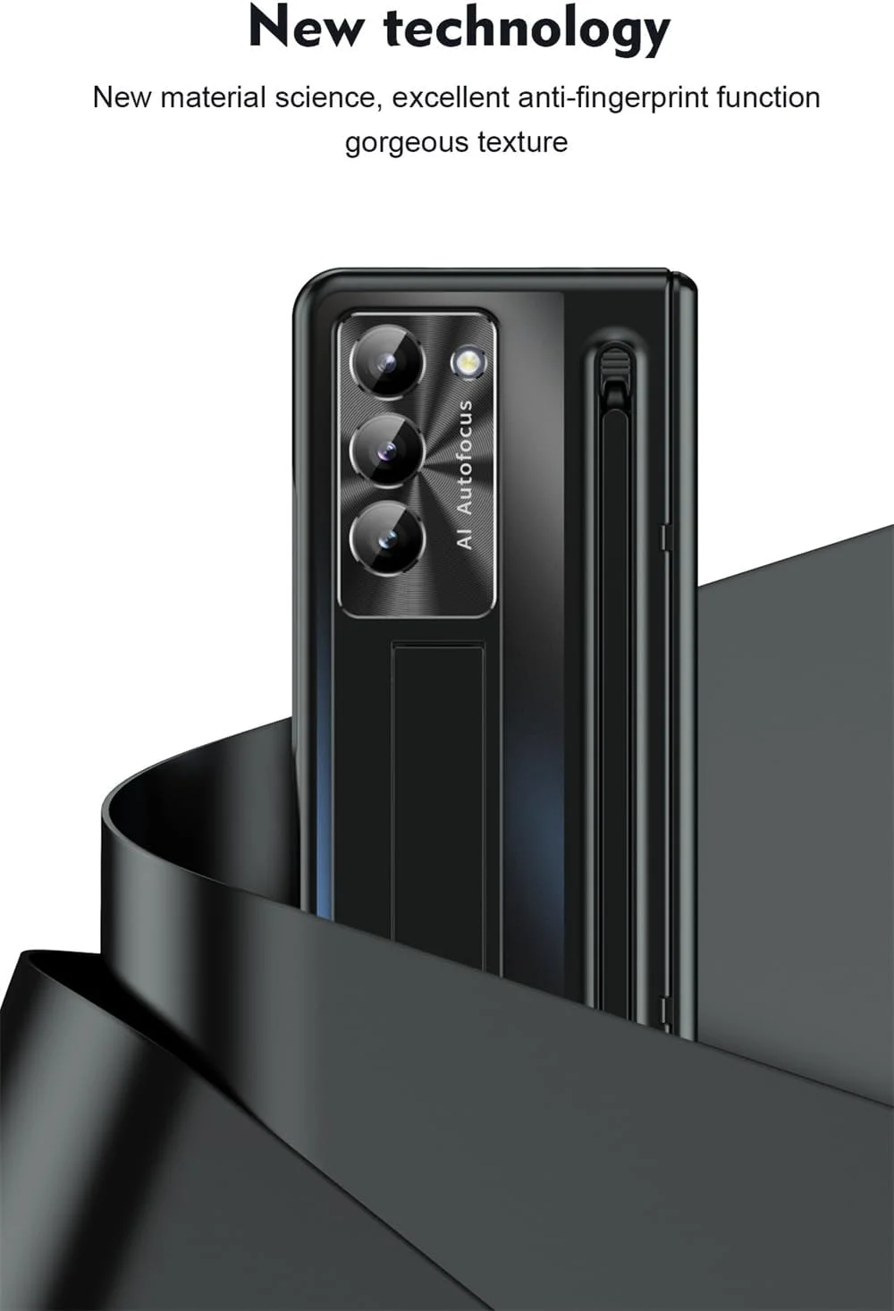 کیف باریک آزونه مناسب برای زد فولد 6، محافظ صفحه نمایش شیشه ای حرارت دیده با پایه و محافظ لولا، ضد ضربه، با طراحی لوکس، مشکی کیف باریک آزونه مناسب برای زد فولد 6، محافظ صفحه نمایش شیشه ای حرارت دیده با پایه و محافظ لولا، ضد ضربه، با طراحی لوکس، مشکی