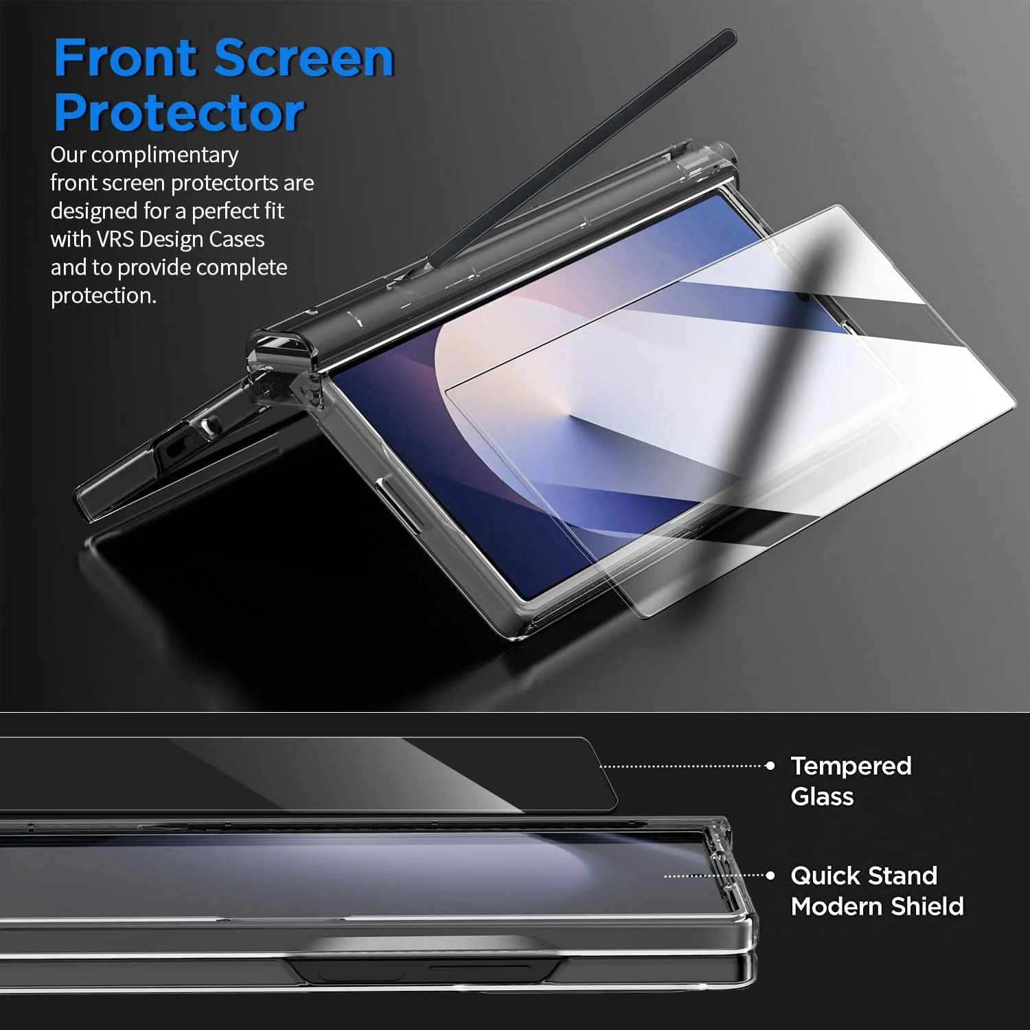 کاور محافظ گوشی سامسونگ گلکسی زد فولد 7، طراحی شفاف و اورجینال با محافظ صفحه نمایش داخلی و جای قلم S Pen، کاور محافظ باریک و شفاف 360 درجه کاور محافظ گوشی سامسونگ گلکسی زد فولد 7، طراحی شفاف و اورجینال با محافظ صفحه نمایش داخلی و جای قلم S Pen، کاور محافظ باریک و شفاف 360 درجه