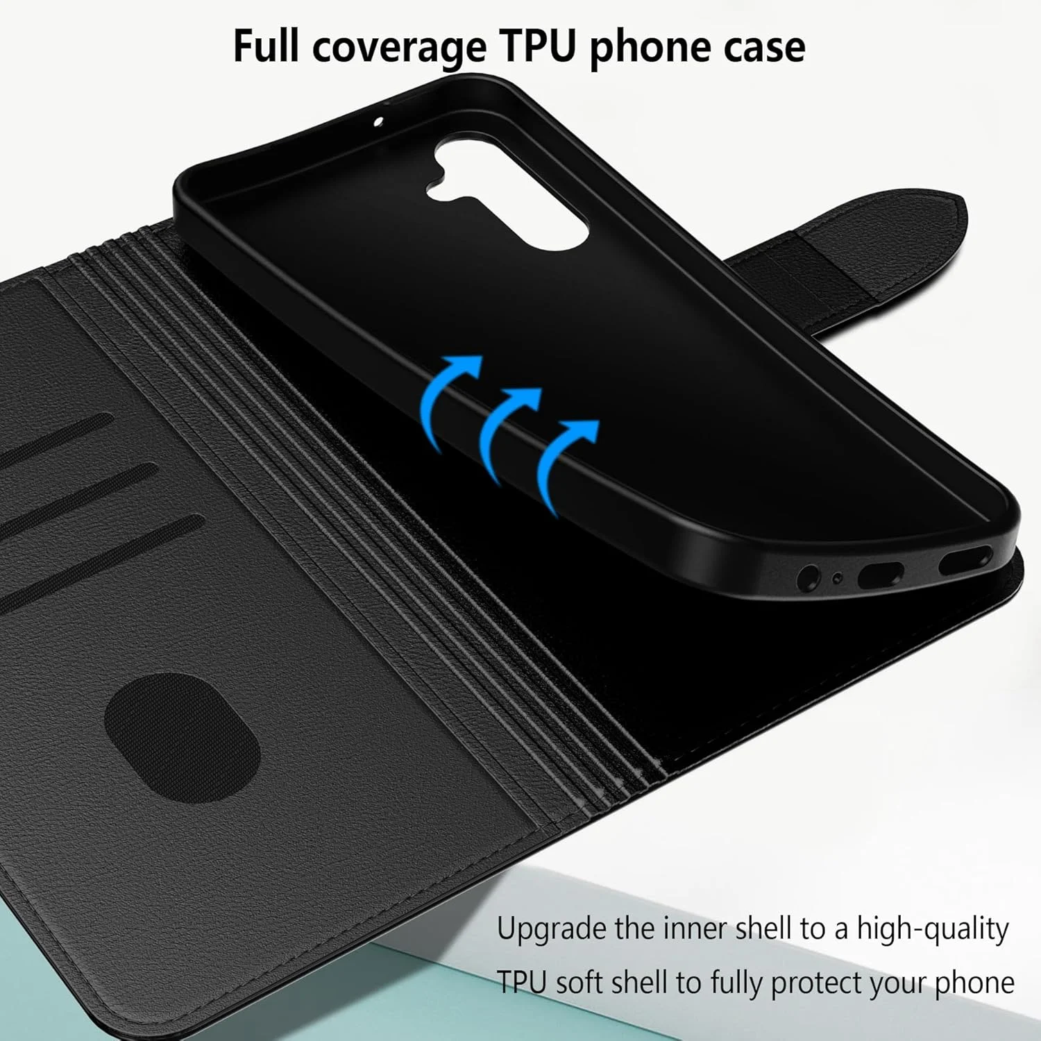 کیف محافظ چرمی برای گوشی سامسونگ گلکسی A36 به همراه یک محافظ صفحه شیشه ای، دارای قابلیت تاشو، آهنربایی، ضد ضربه و جای کارت - مشکی کیف محافظ چرمی برای گوشی سامسونگ گلکسی A36 به همراه یک محافظ صفحه شیشه ای، دارای قابلیت تاشو، آهنربایی، ضد ضربه و جای کارت - مشکی