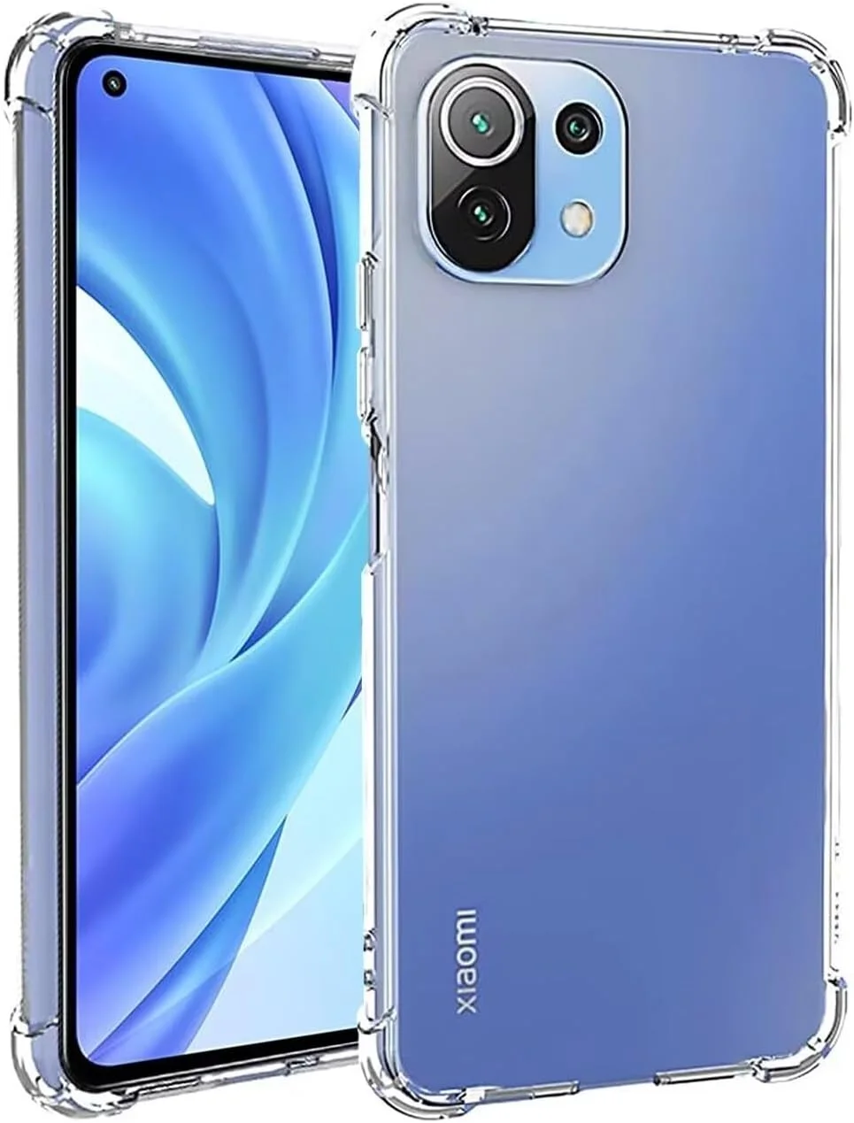کاور محافظ ژله‌ای شفاف برای گوشی شیائومی 11 لایت (4G/5G) / 11 لایت 5G NE / Mi 11 Youth M2101K9AG