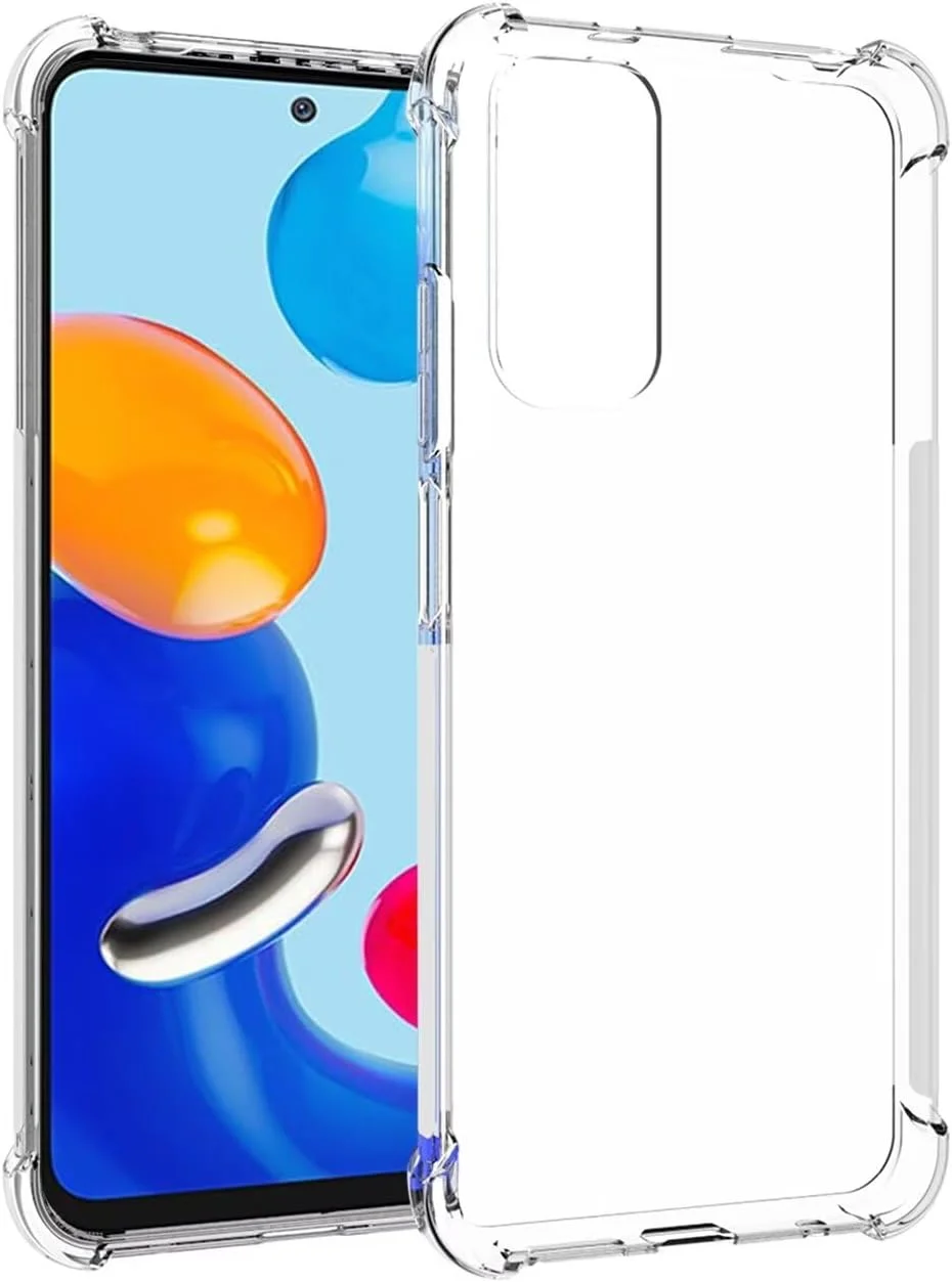 کاور محافظ گوشی شیائومی ردمی نوت 11 4G 2022، کاور زیبا ردمی نوت 11S، کاور سیلیکونی ژله ای TPU انعطاف پذیر و شفاف برای گوشی شیائومی ردمی نوت 11 4G