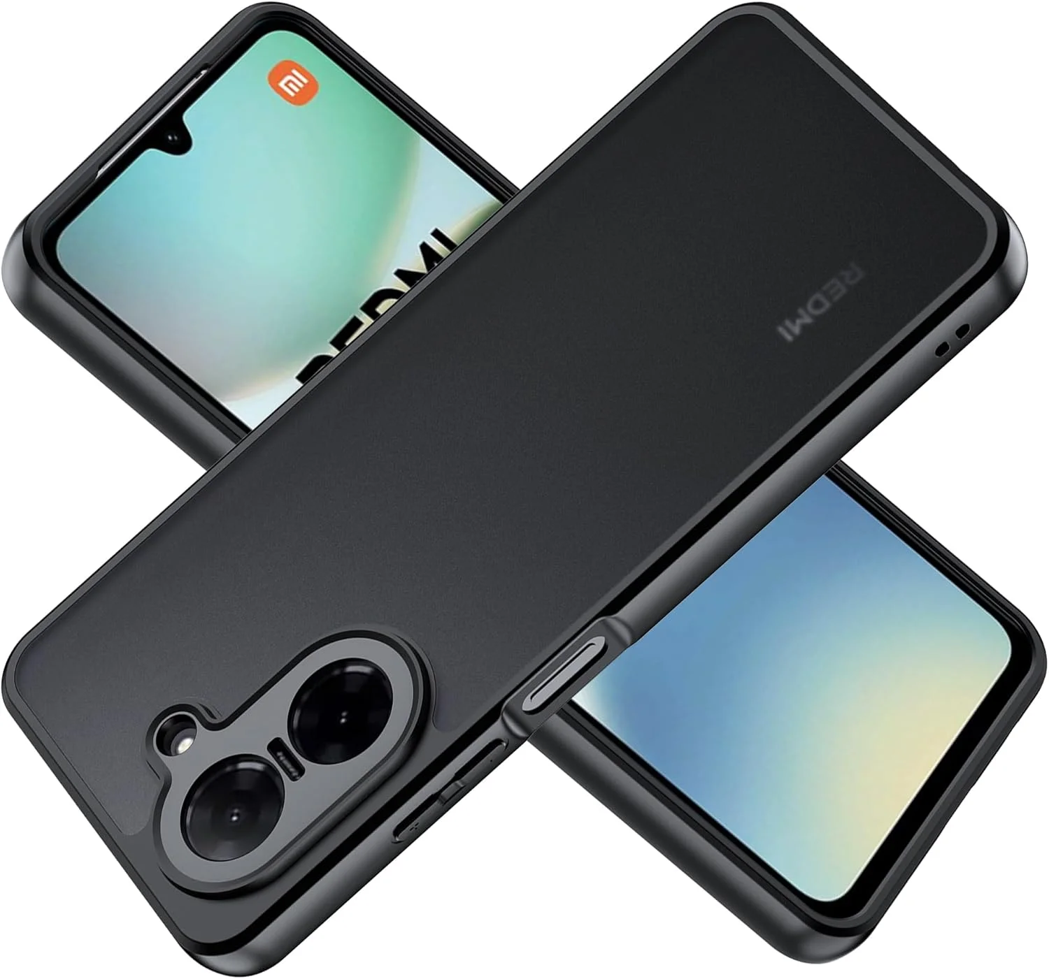 قاب گوشی ردمی A5 4G، کیفیت بالا، جنس PC، ضد خش، ضد لغزش - مشکی