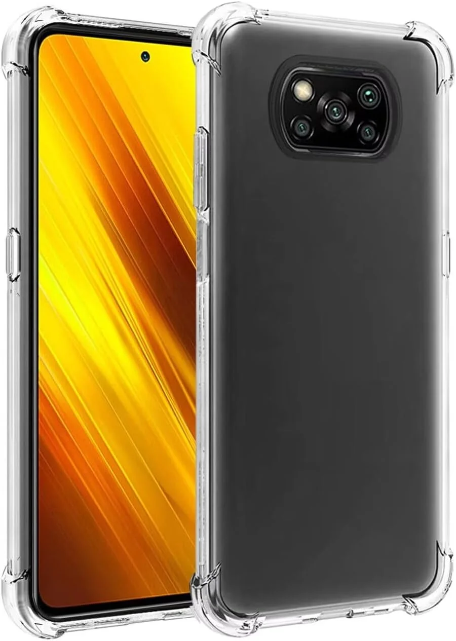 کاور محافظ گوشی شیائومی پوکو X3 NFC / پوکو X3 پرو / پوکو X3 مدل M2007J20CG، کاور دخترانه زنانه، کاور محافظ ژله ای نرم و شفاف و باریک TPU برای شیائومی پوکو X3 NFC